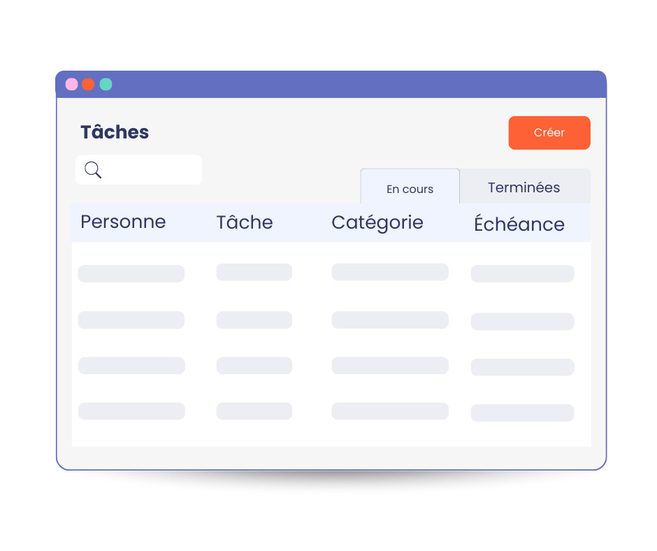 Logiciel Onboarding mpleo - Gestion des tâches