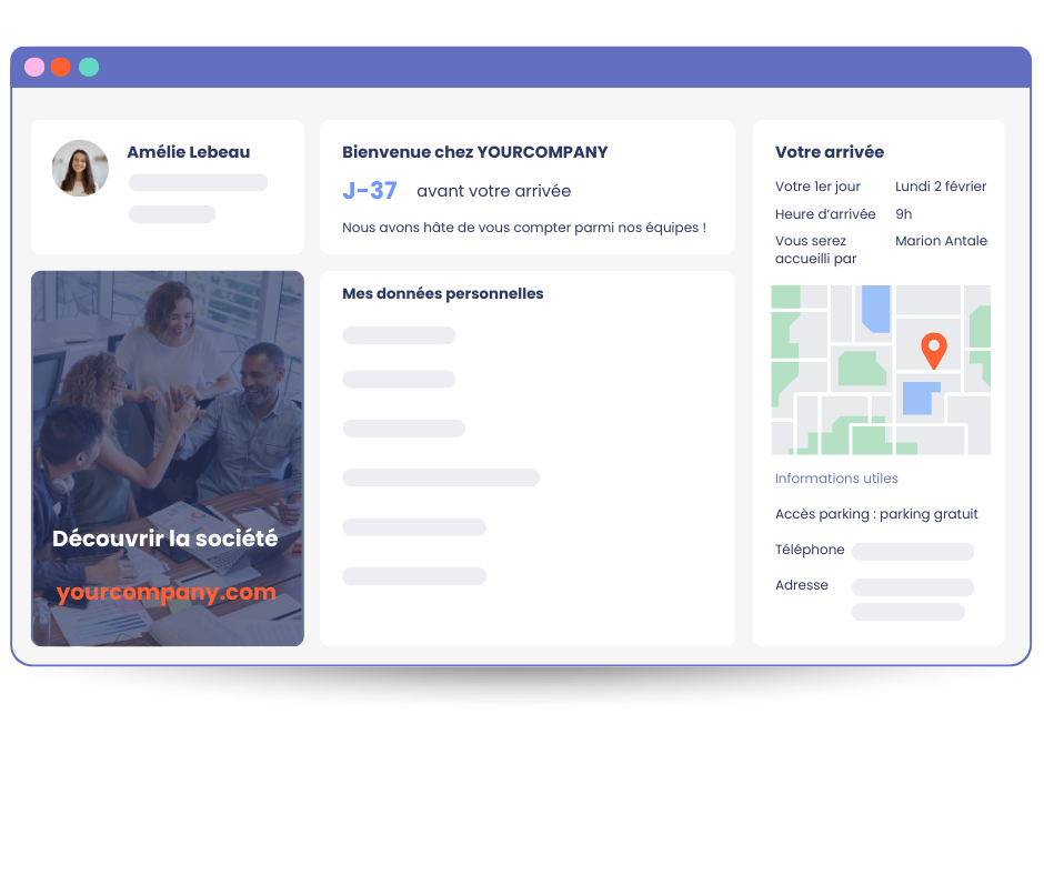 Logiciel onboarding mpleo - portail futur salarié