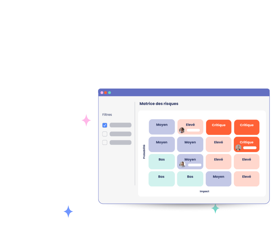 Logiciel planification succession mpleo - Matrice de risques