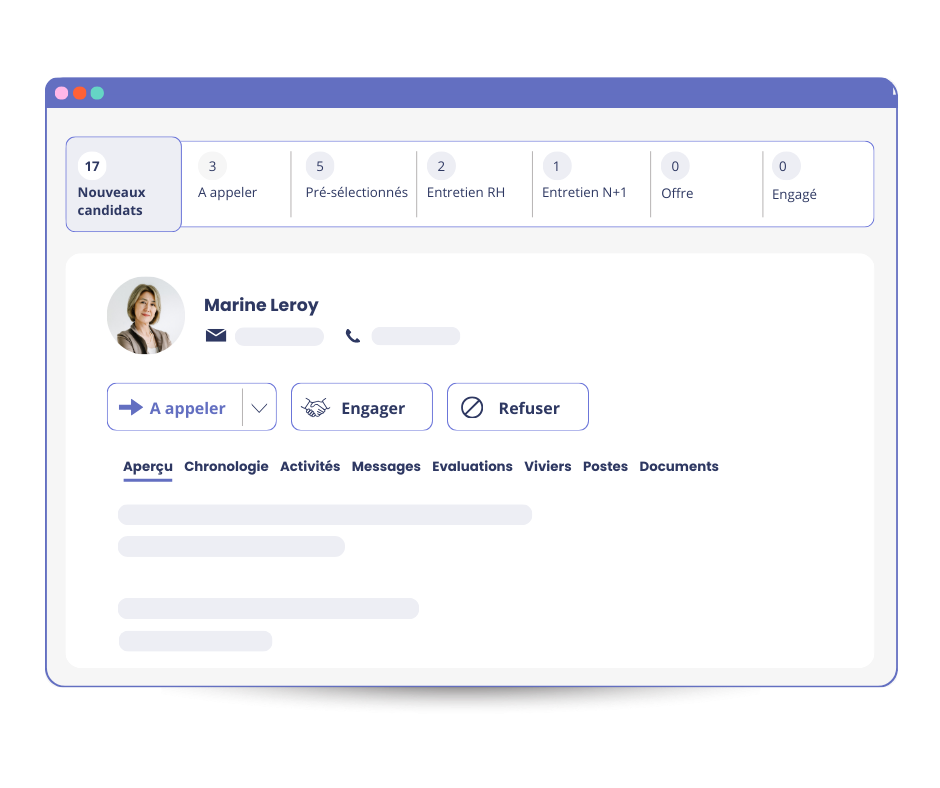ATS mpleo - Gestion des candidatures