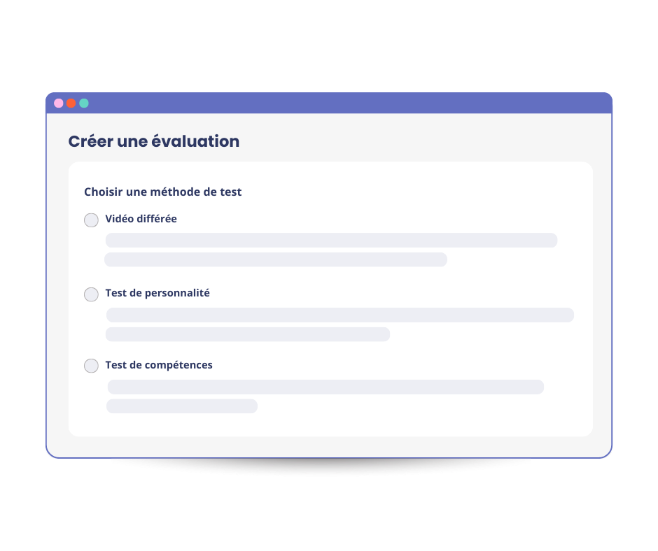 Logiciel de recrutement mpleo - Test de compétences