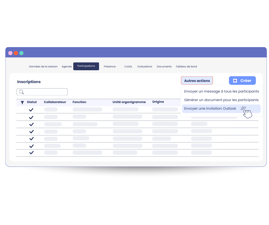 Planifier une session de formation avec mpleo
