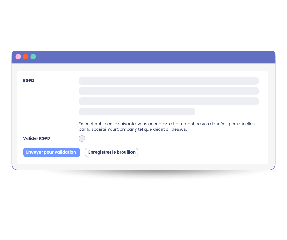 Gestion des données personnelles conforme au RGPD avec mpleo
