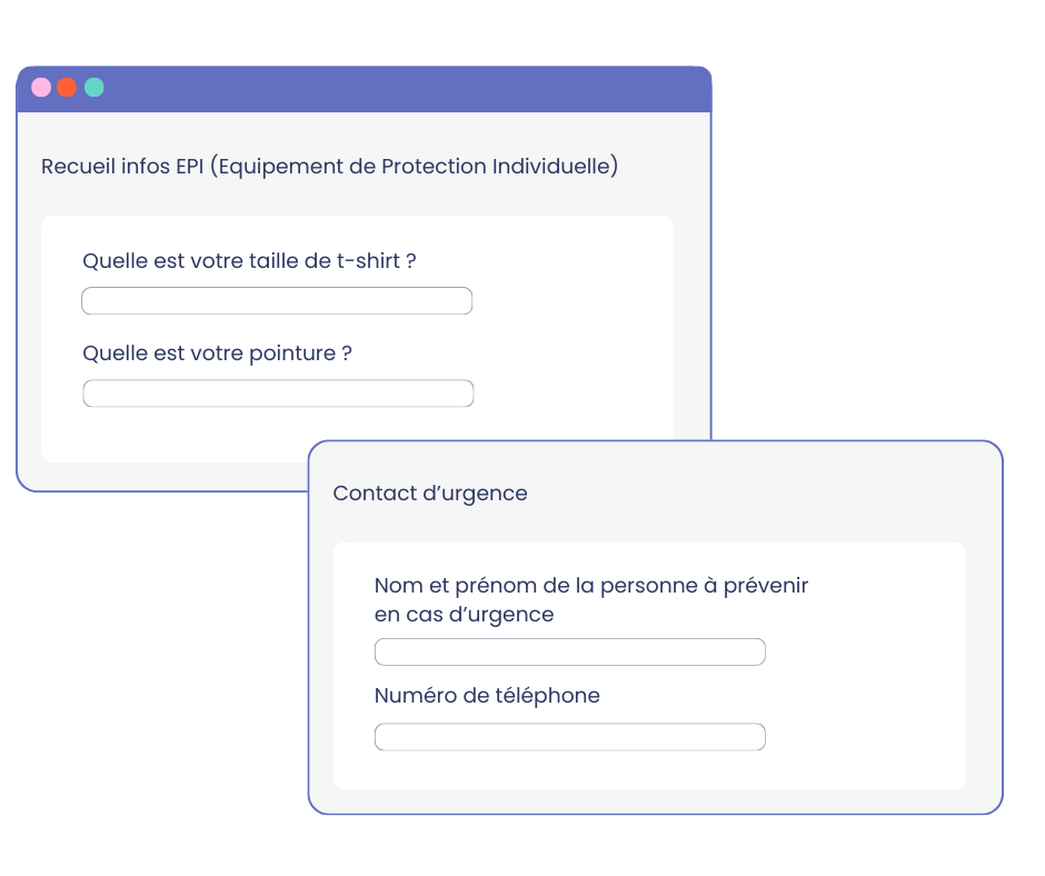 Création de formulaires administratifs personnalisables pour l'intégration des nouveaux collaborateurs