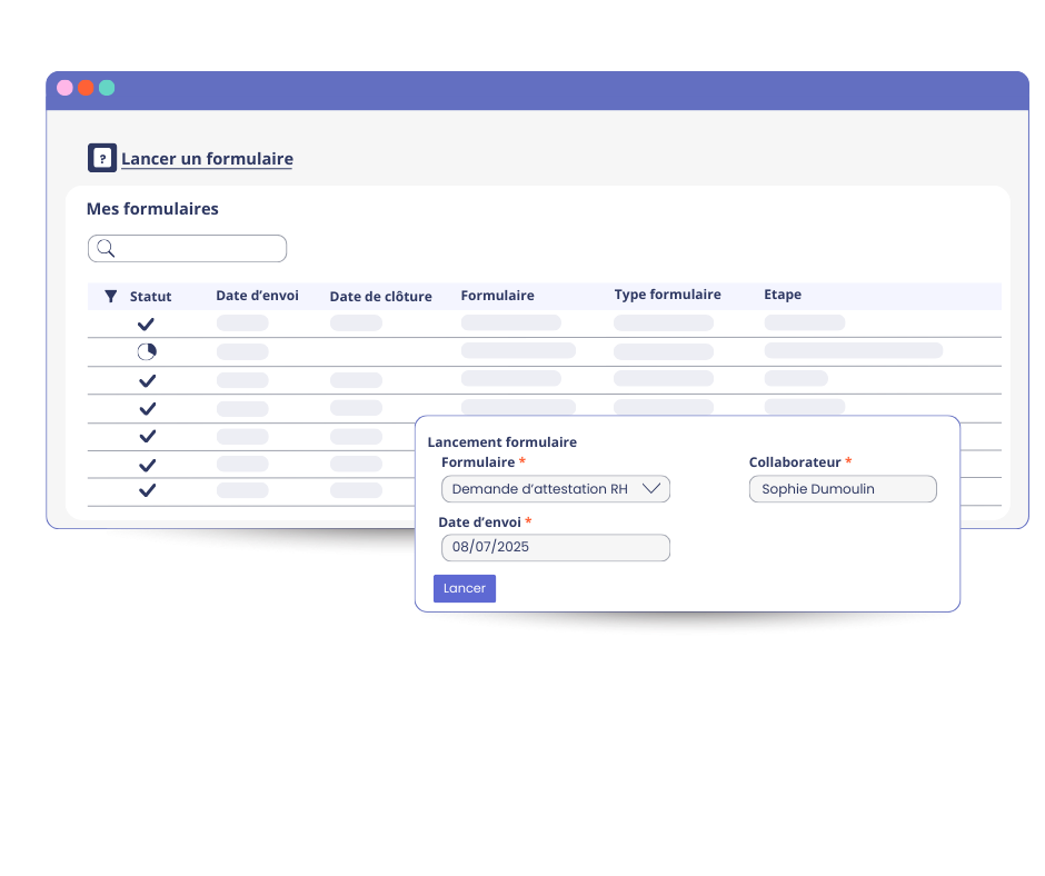 Core RH mpleo - formulaire RH personnalisé