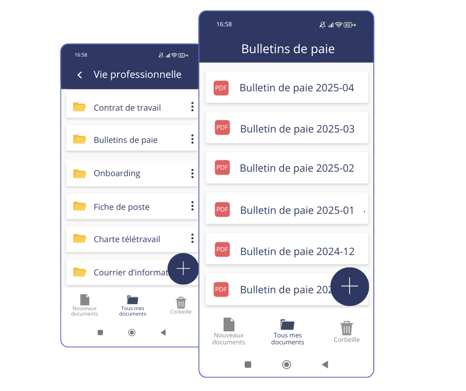Coffre fort électronique salarié