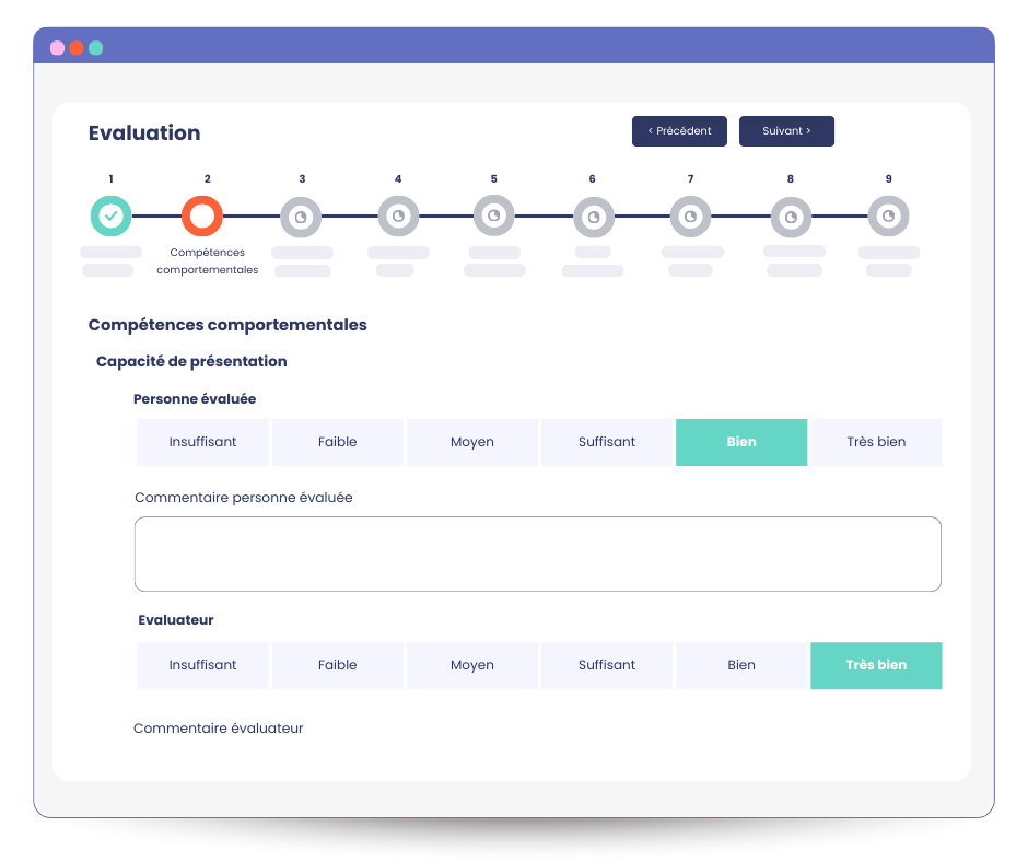 Logiciel de gestion des entretiens professionneles - évaluation des compétences